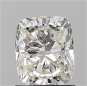 Diamante Natural 1.01 quilates, Del cojín , Color J, claridad SI1 y certificado GIA