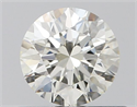 Natural Diamond 0.58 Carats, Round with Excellent Cut, I Color, IF Clarity and Certified by IGI