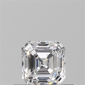 Picture of Natural Diamond 0.51 Carats, Asscher with  Cut, D Color, VS1 Clarity and Certified by GIA