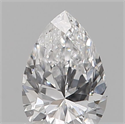Diamante Natural 0.18 quilates, De pera , Color D, claridad SI1 y certificado GIA