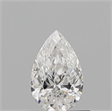 Diamante Natural 0.51 quilates, De pera , Color E, claridad VVS2 y certificado GIA