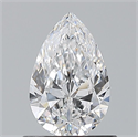 Natural Diamond 0.67 Carats, Pear with  Cut, D Color, VS1 Clarity and Certified by GIA
