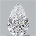 Diamante Natural 0.67 quilates, De pera , Color D, claridad VS1 y certificado GIA