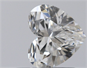 Natural Diamond 0.54 Carats, Heart with  Cut, F Color, SI1 Clarity and Certified by GIA