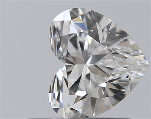 Foto Diamante Natural 0.54 quilates, Corazón , Color F, claridad SI1 y certificado GIA de