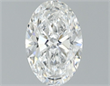 Natural Diamond 0.74 Carats, Oval with  Cut, E Color, SI2 Clarity and Certified by GIA