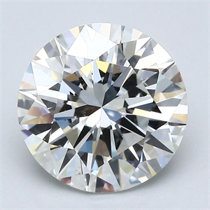 Picture of Natural Diamond 3.23 Carats, Round with Excellent Cut, I Color, VS2 Clarity and Certified by GIA