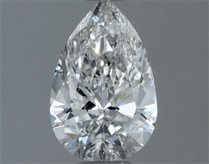 Foto Diamante Natural 0.50 quilates, De pera , Color G, claridad SI2 y certificado GIA de