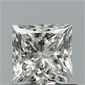 Natural Diamond 0.81 Carats, Princess with  Cut, J Color, VVS2 Clarity and Certified by GIA