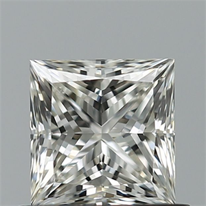 Picture of Natural Diamond 0.81 Carats, Princess with  Cut, J Color, VVS2 Clarity and Certified by GIA