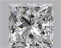 Natural Diamond 0.72 Carats, Princess with  Cut, D Color, SI1 Clarity and Certified by GIA