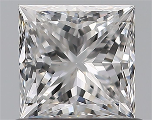 Foto Diamante Natural 0.72 quilates, Princesa , Color D, claridad VS2 y certificado GIA de