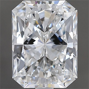 Picture of Natural Diamond 2.01 Carats, Radiant with  Cut, F Color, VVS1 Clarity and Certified by GIA