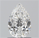 Natural Diamond 1.01 Carats, Pear with  Cut, E Color, SI1 Clarity and Certified by GIA