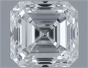Natural Diamond 0.70 Carats, Asscher with  Cut, F Color, VVS2 Clarity and Certified by GIA