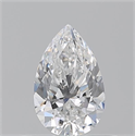 Natural Diamond 0.50 Carats, Pear with  Cut, E Color, VS2 Clarity and Certified by GIA