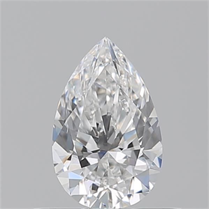 Picture of Natural Diamond 0.50 Carats, Pear with  Cut, E Color, VS2 Clarity and Certified by GIA