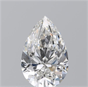 Natural Diamond 0.71 Carats, Pear with  Cut, F Color, VS2 Clarity and Certified by GIA
