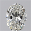 Natural Diamond 1.50 Carats, Oval with  Cut, H Color, SI2 Clarity and Certified by GIA