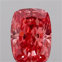 Picture of Lab Grown Diamond 2.05 Carats, CUSHION MODIFIED with  Cut, Fancy Vivid Pink Color, VS1 Clarity and Certified by IGI