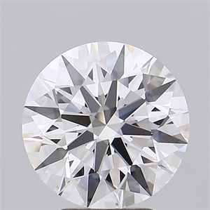 Picture of Lab Grown Diamond 4.06 Carats, Round with Ideal Cut, D Color, IF Clarity and Certified by IGI