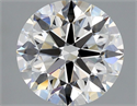 Natural Diamond 1.61 Carats, Round with Excellent Cut, H Color, VVS1 Clarity and Certified by GIA