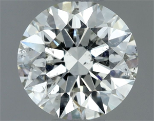Picture of Natural Diamond 0.70 Carats, Round with Excellent Cut, H Color, SI2 Clarity and Certified by IGI