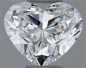Picture of Natural Diamond 0.51 Carats, Heart with  Cut, H Color, VS1 Clarity and Certified by GIA