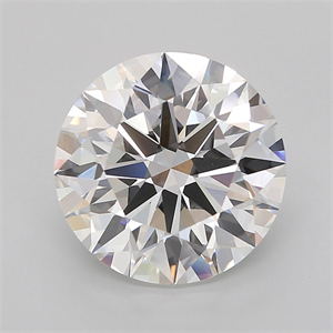Picture of Lab Grown Diamond 7.03 Carats, Round with Ideal Cut, F Color, VVS2 Clarity and Certified by IGI