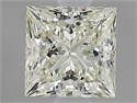 Natural Diamond 1.02 Carats, Princess with  Cut, J Color, VVS2 Clarity and Certified by IGI