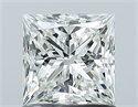 Natural Diamond 1.06 Carats, Princess with  Cut, H Color, VS1 Clarity and Certified by GIA