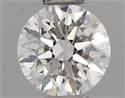 Natural Diamond 0.42 Carats, Round with Very Good Cut, H Color, VVS1 Clarity and Certified by GIA