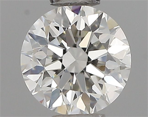 Picture of Natural Diamond 0.42 Carats, Round with Very Good Cut, H Color, VVS1 Clarity and Certified by GIA