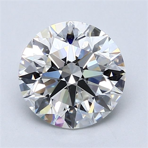 Picture of Natural Diamond 1.85 Carats, Round with Excellent Cut, F Color, VS2 Clarity and Certified by GIA