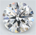 Lab Grown Diamond 3.68 Carats, Round with Excellent Cut, D Color, FL Clarity and Certified by GIA