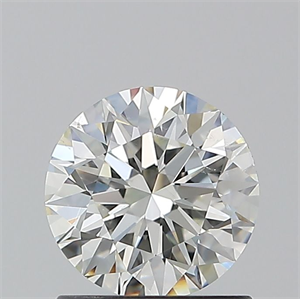 Picture of Natural Diamond 1.04 Carats, Round with Excellent Cut, I Color, SI1 Clarity and Certified by GIA