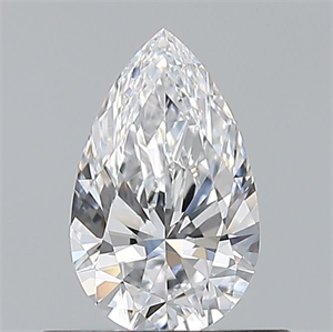 Picture of Natural Diamond 0.50 Carats, Pear with  Cut, D Color, VVS2 Clarity and Certified by GIA