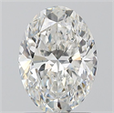 Natural Diamond 1.20 Carats, Oval with  Cut, G Color, SI1 Clarity and Certified by GIA