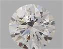 Natural Diamond 0.53 Carats, Round with Excellent Cut, H Color, VS2 Clarity and Certified by GIA