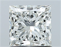 Natural Diamond 1.01 Carats, Princess with  Cut, I Color, VS1 Clarity and Certified by GIA