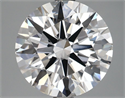 Del inventario de diamantes de laboratorio, 3.65 quilates, Redondo , Color D, claridad VS1 y certificado GIA