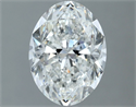 Natural Diamond 1.81 Carats, Oval with  Cut, G Color, SI1 Clarity and Certified by GIA