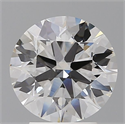 Lab Grown Diamond 3.02 Carats, Round with Ideal Cut, E Color, VVS2 Clarity and Certified by IGI