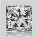 Diamante Natural 0.51 quilates, Princesa , Color F, claridad VVS2 y certificado GIA