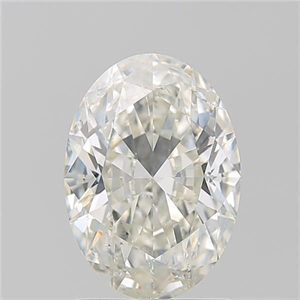 Picture of Natural Diamond 1.70 Carats, Oval with  Cut, J Color, SI2 Clarity and Certified by GIA