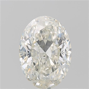 Picture of Natural Diamond 1.70 Carats, Oval with  Cut, J Color, SI2 Clarity and Certified by GIA