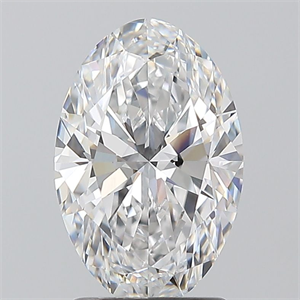 Picture of Natural Diamond 1.70 Carats, Oval with  Cut, D Color, VS1 Clarity and Certified by GIA