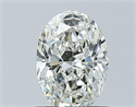 Natural Diamond 0.77 Carats, Oval with  Cut, I Color, VVS1 Clarity and Certified by GIA