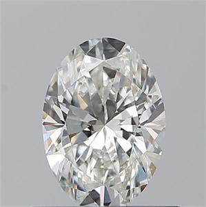 Picture of Natural Diamond 0.60 Carats, Oval with  Cut, H Color, SI1 Clarity and Certified by GIA