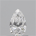 Natural Diamond 0.50 Carats, Pear with  Cut, D Color, VVS1 Clarity and Certified by GIA